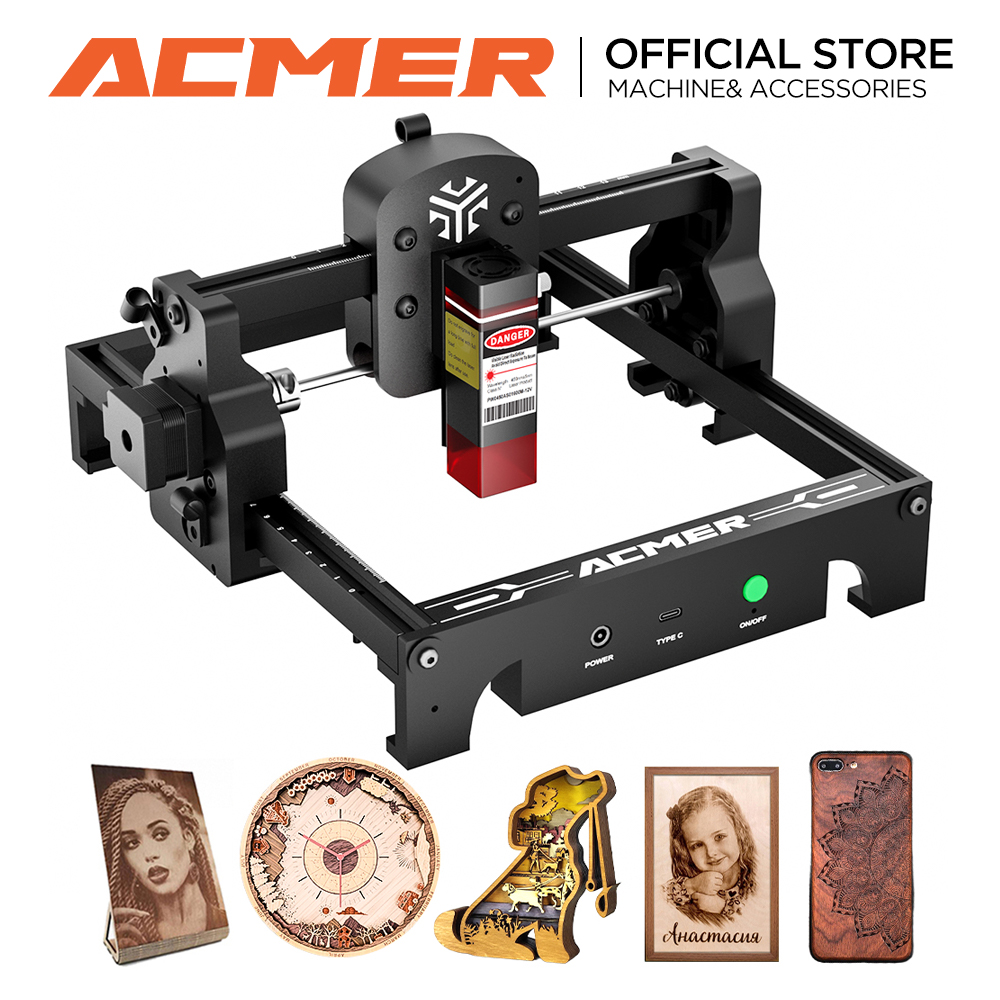 Industrial Handheld Laser Engraver - ACMER S1 레이저 조각기 6W/3.5W/2.5W 미니
