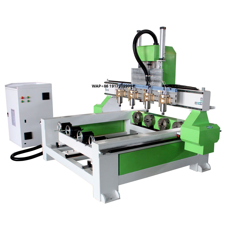 Cnc Router Machine - 4축 로터리 장치 실린더 조각 목재
