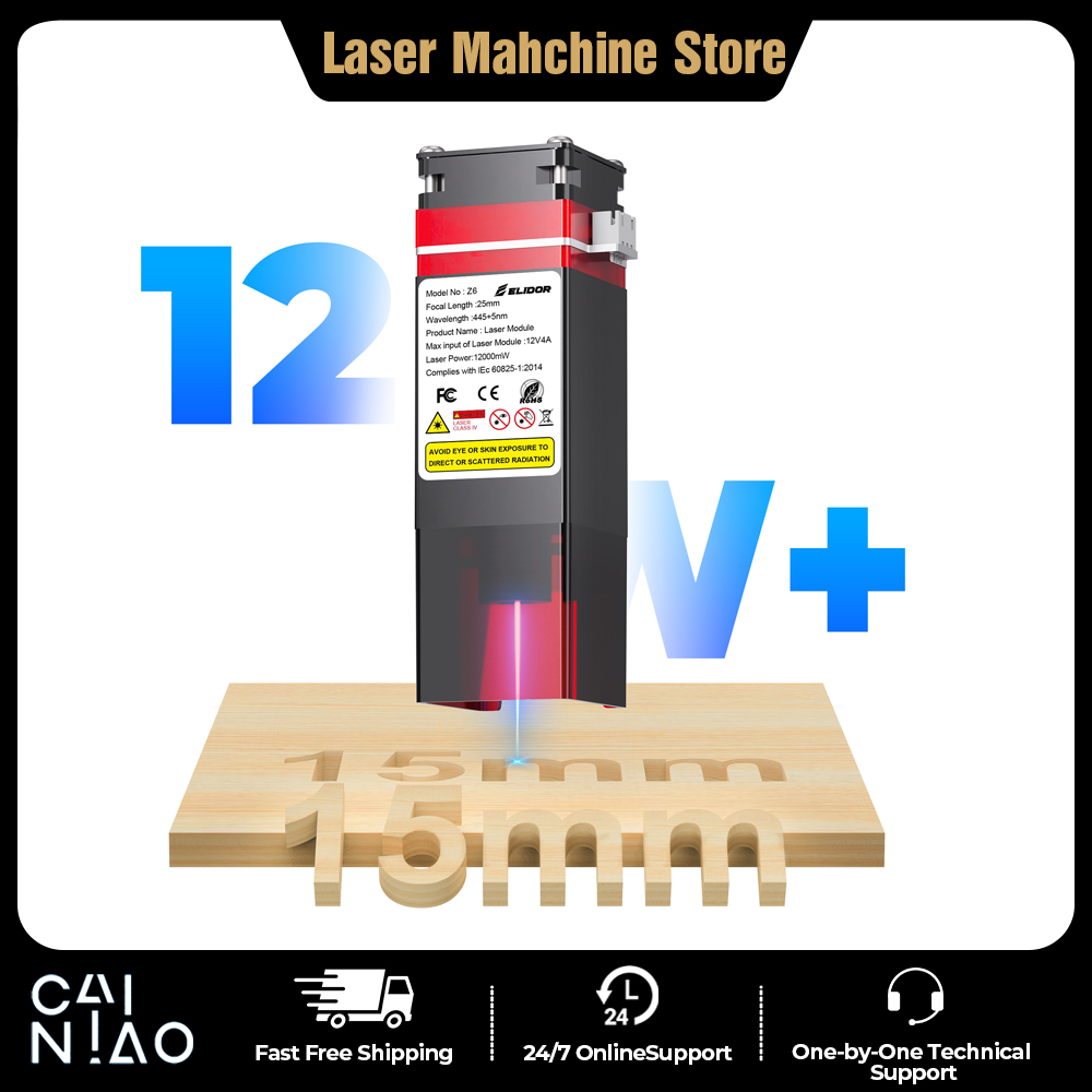 Fiber Laser Cutting Machine - ELIDOR Z6 6W/12W 레이저 모듈 업그레이드