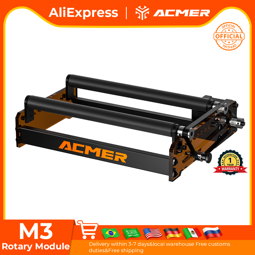 Fiber Laser Cutting Machine - ACMER M3 레이저 로터리 롤러 360