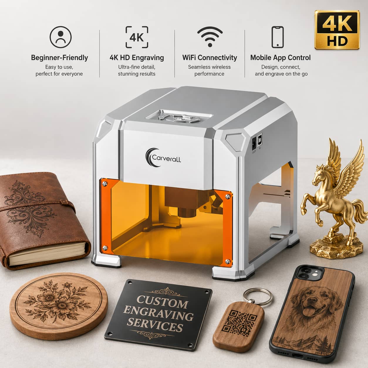 Industrial Handheld Laser Engraver - 카버럴 레이저 조각기, K4 3W, A1