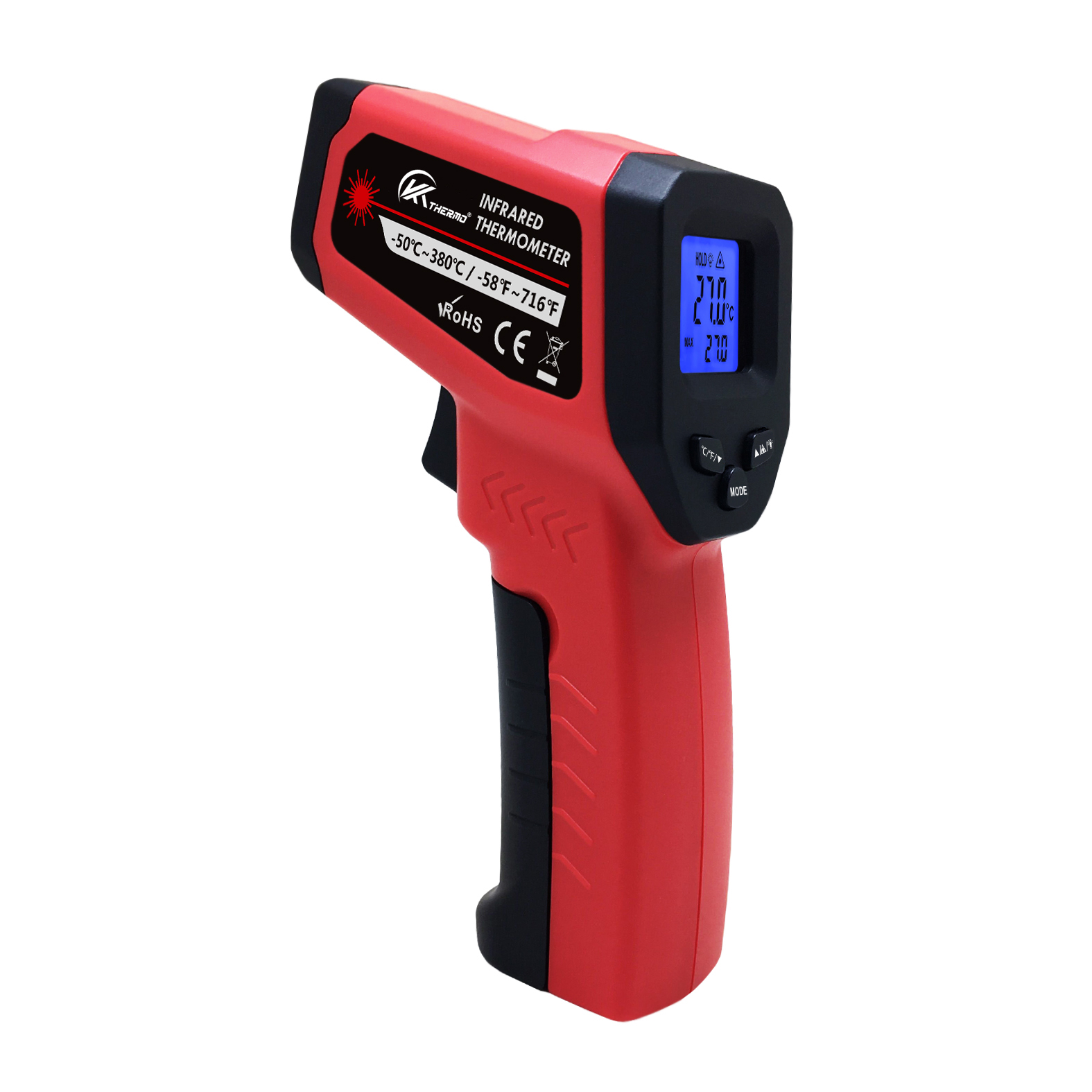 Industrial Laser Thermometer Gun - LCD 산업용 전자 온도계 비접촉-50 ~