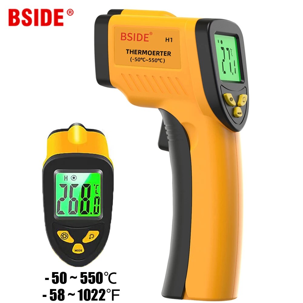 Industrial Laser Thermometer Gun - 디지털 적외선 온도계 비접촉 디지털 레이저