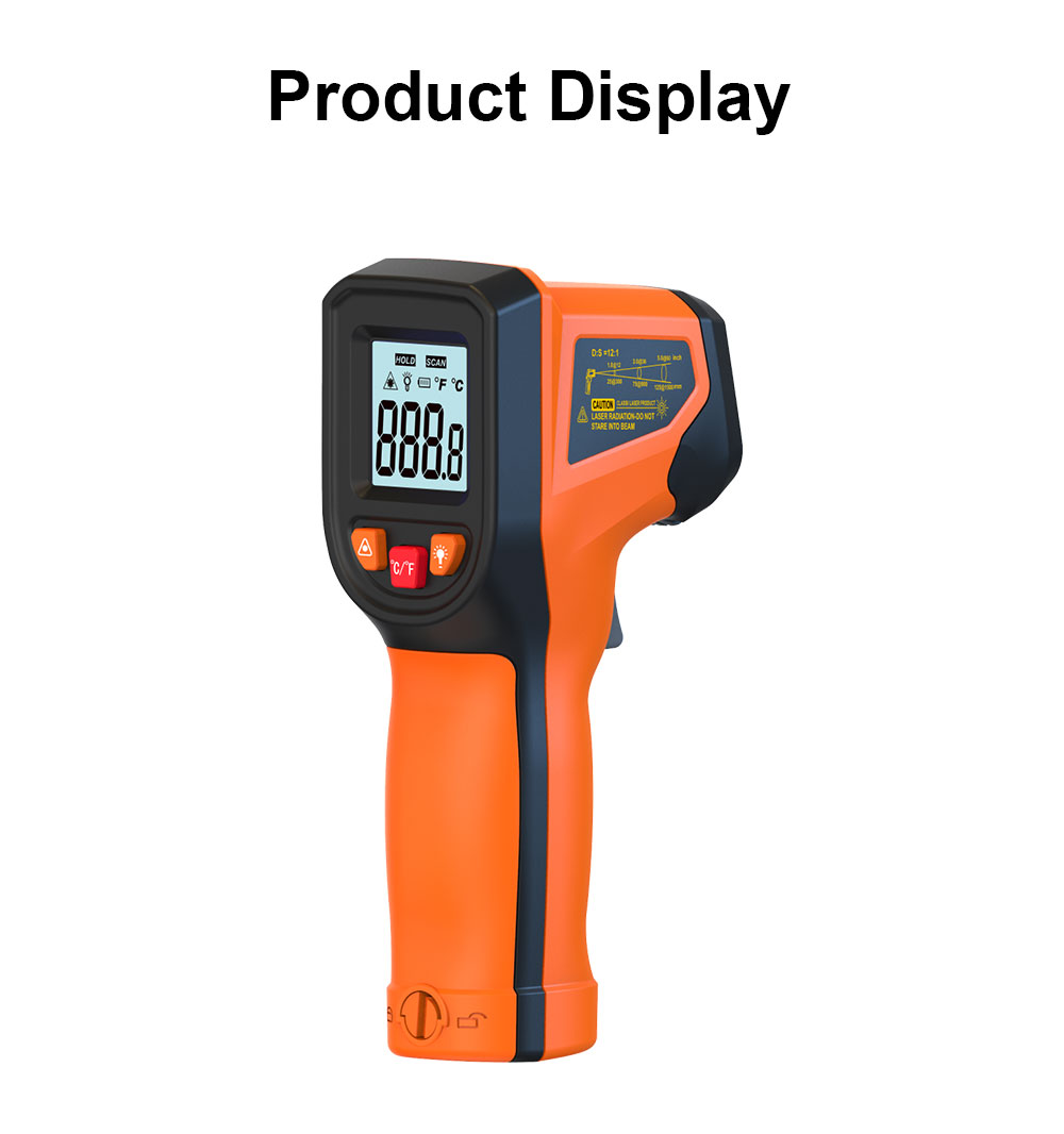 Industrial Laser Thermometer Gun - T600 T600A 디지털 적외선 온도계 (-50~)