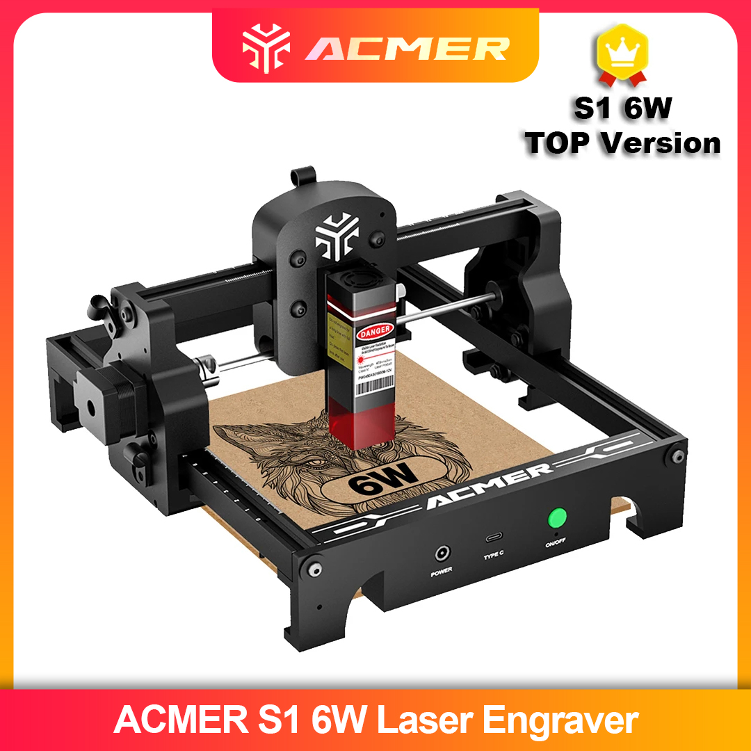 Industrial Laser Blasting - ACMER S1 2.5/3.5/6W 레이저 조각기 기계