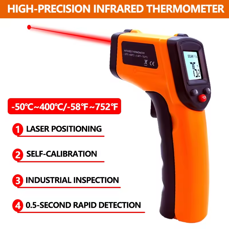 Industrial Laser Thermometer Gun - 휴대용 적외선 온도계 비접촉식 레이저 열