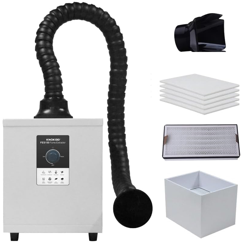 3단계 필터가 있는 연기 추출기, 강력한 흡입 정화기, - Fume Extractor Laser 리뷰 및 가격