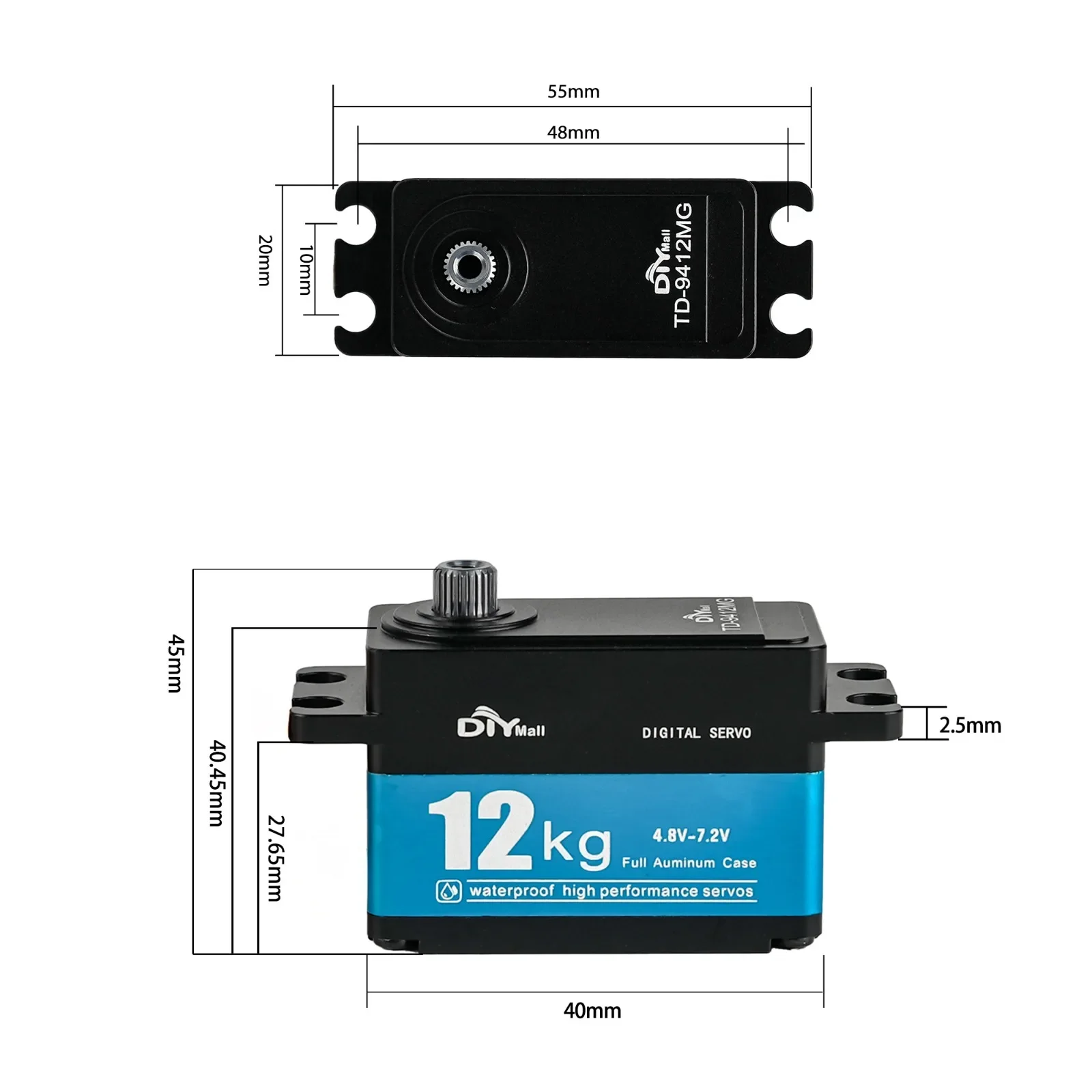 TD-9412MG 하이 토크 풀 메탈 디지털 서보 카본 - Servo Motor Cnc 리뷰 및 가격