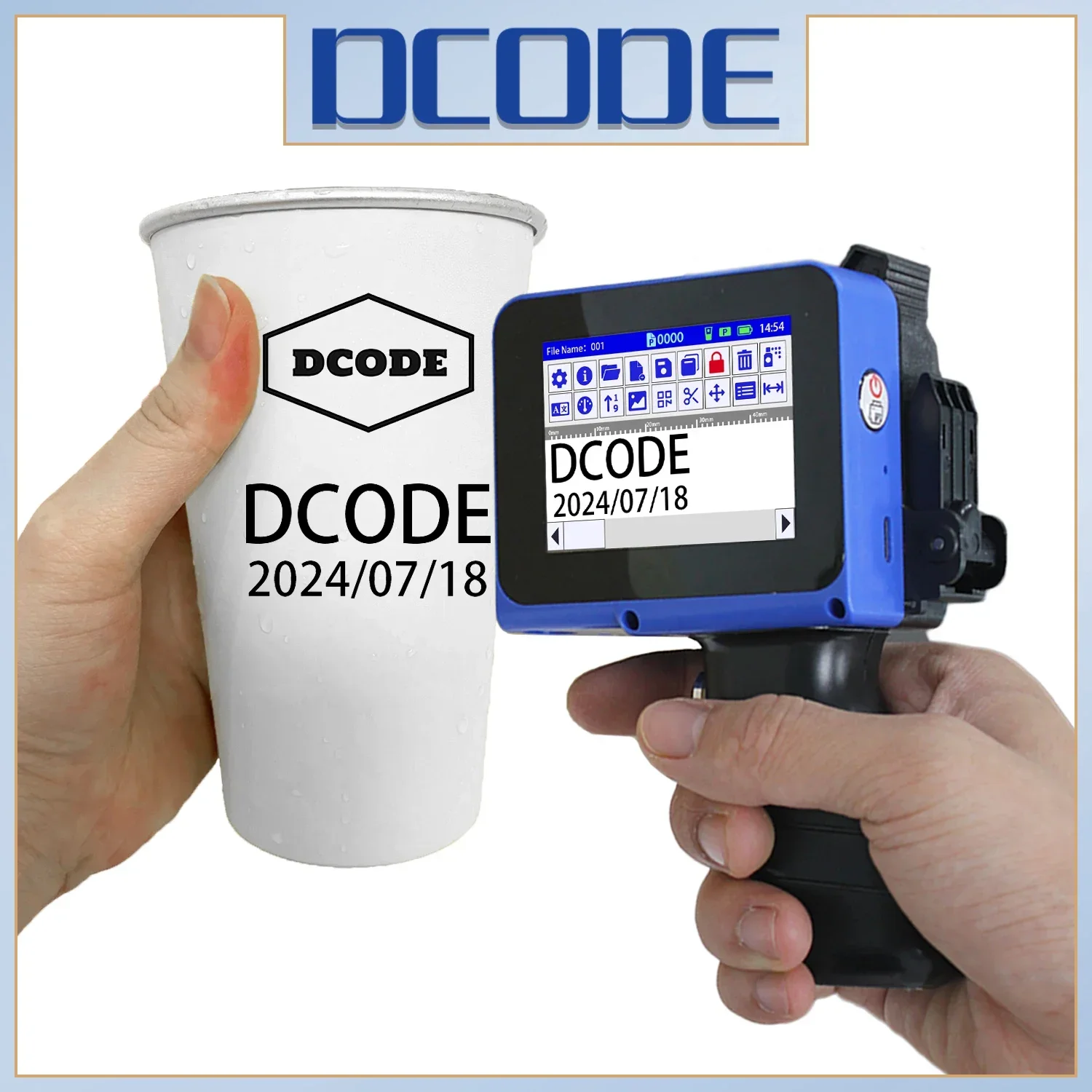 DCODE DC12 휴대용 미니 분할 프린터 12.7m - Industrial Laser Printing Machine 리뷰 및 가격