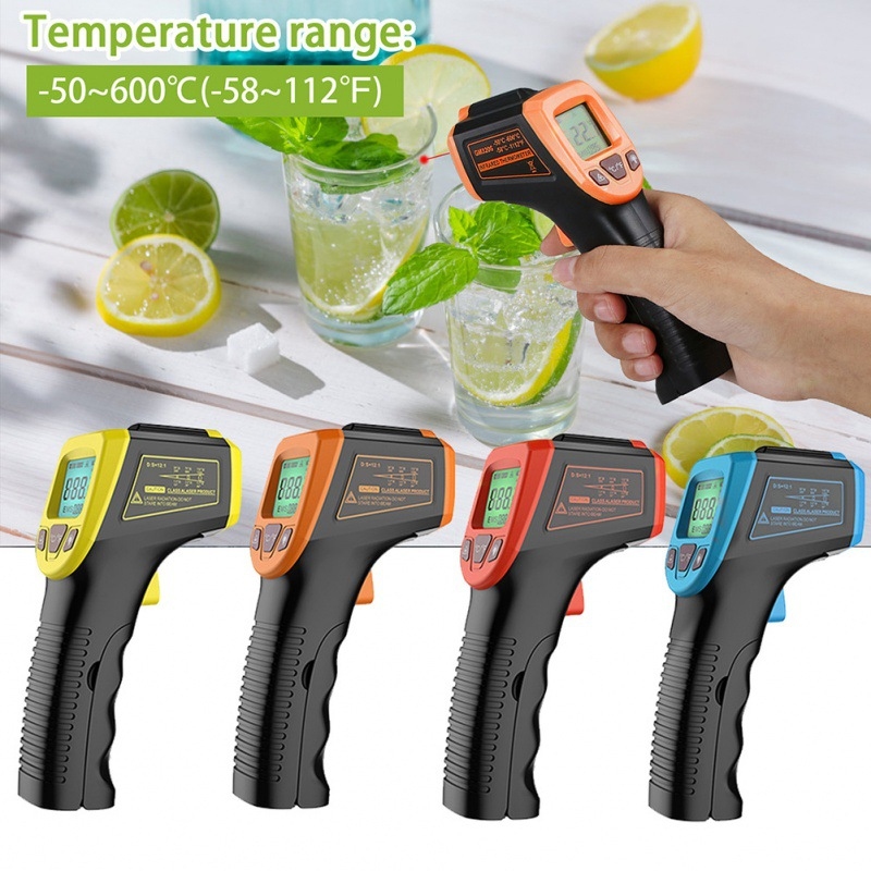 산업용 비접촉식 적외선 온도계 -50~600도 ° C  - Industrial Laser Thermometer Gun 리뷰 및 가격