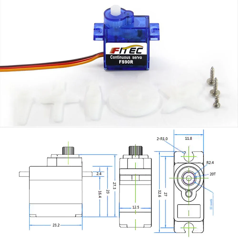 Feetech 미니 FS90R 마이크로 서보 360 학 - Servo Motor Cnc 리뷰 및 가격