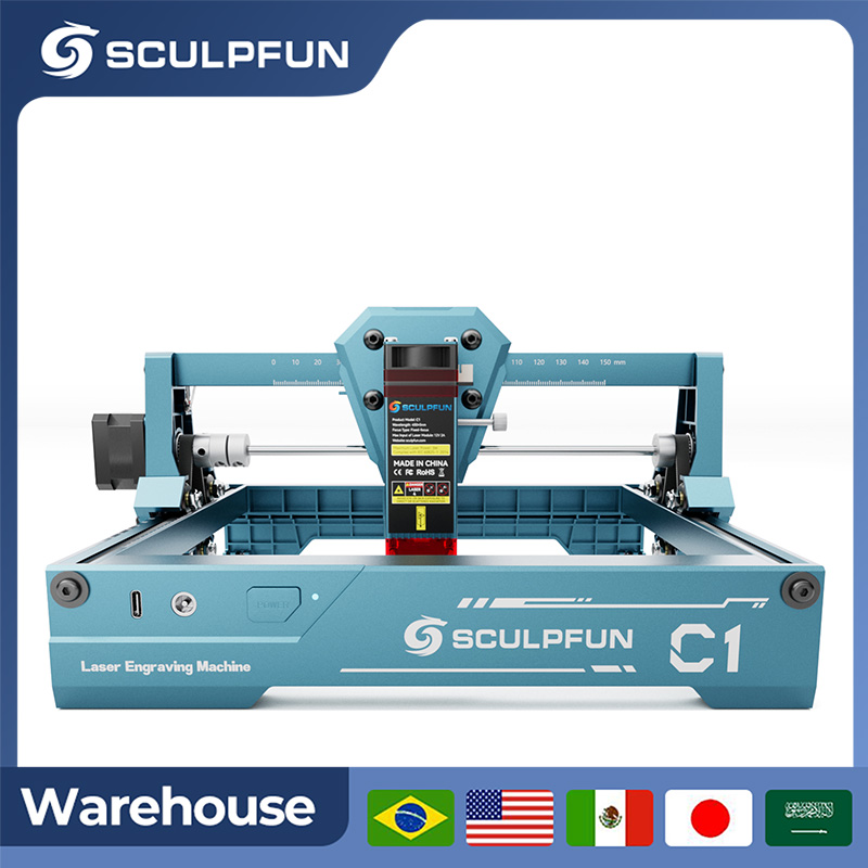 스컬펀 3W C1 미니 레이저 조각기 휴대용 레이저 각 - Fiber Laser Cutting Machine 리뷰 및 가격