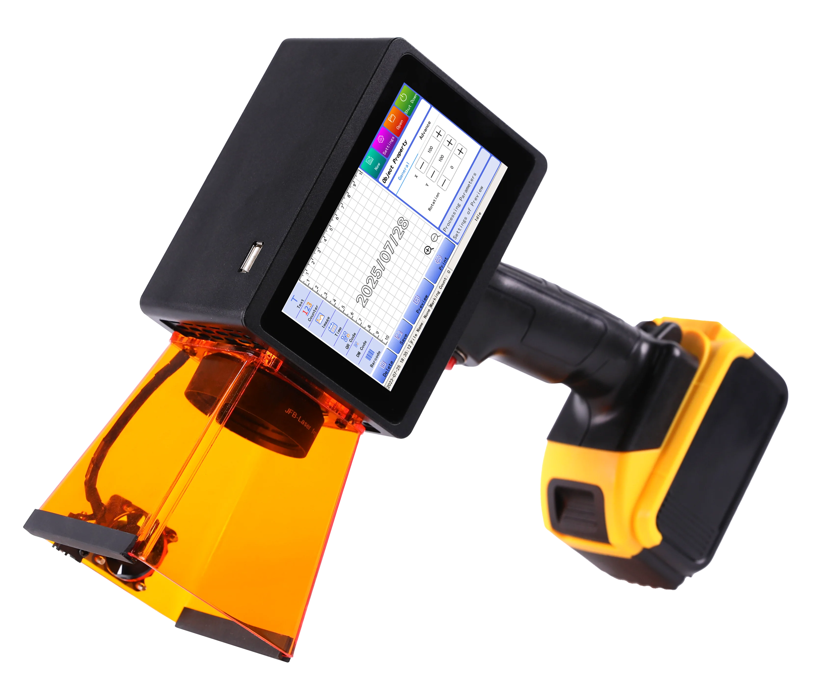 10W 휴대용 레이저 각인기, 유리 자동차 창문, 고무 - Industrial Laser Printing Machine 리뷰 및 가격