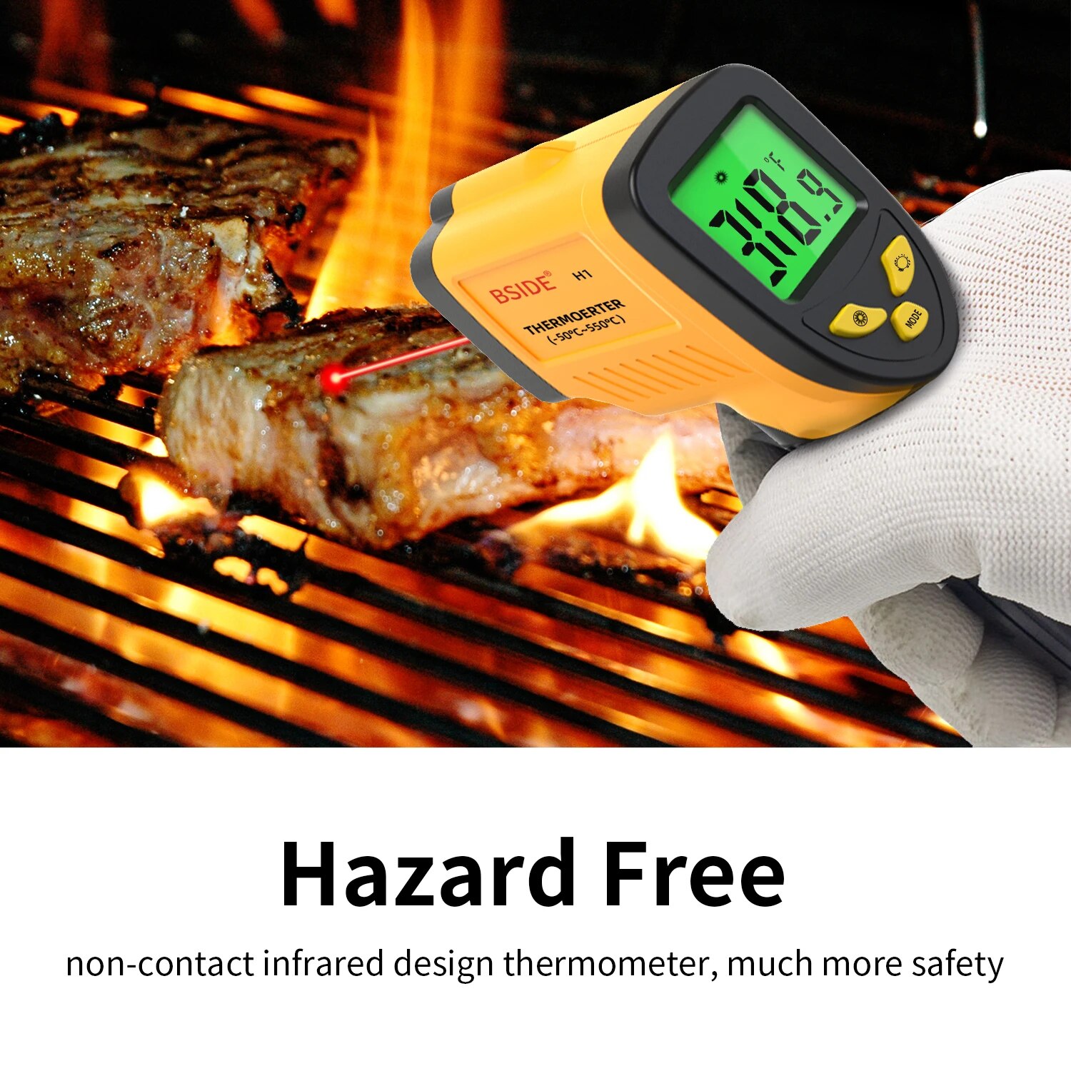 디지털 적외선 온도계 비접촉 디지털 레이저 온도계 건, - Industrial Laser Thermometer Gun 리뷰 및 가격