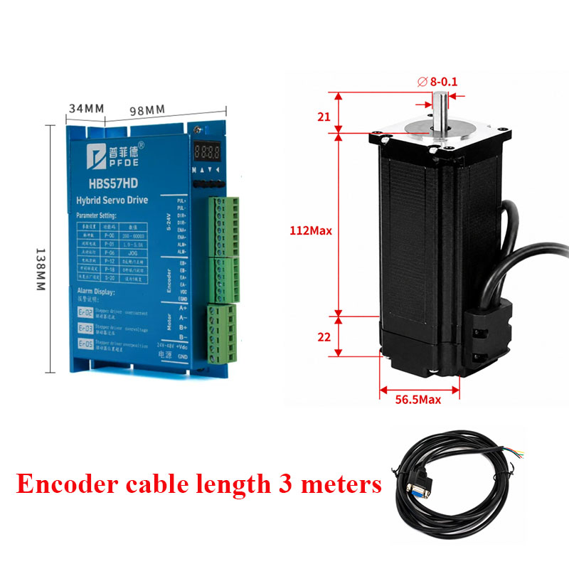 Nema23 폐쇄 루프 스테퍼 모터 3N. m & HB - Servo Motor Cnc 리뷰 및 가격