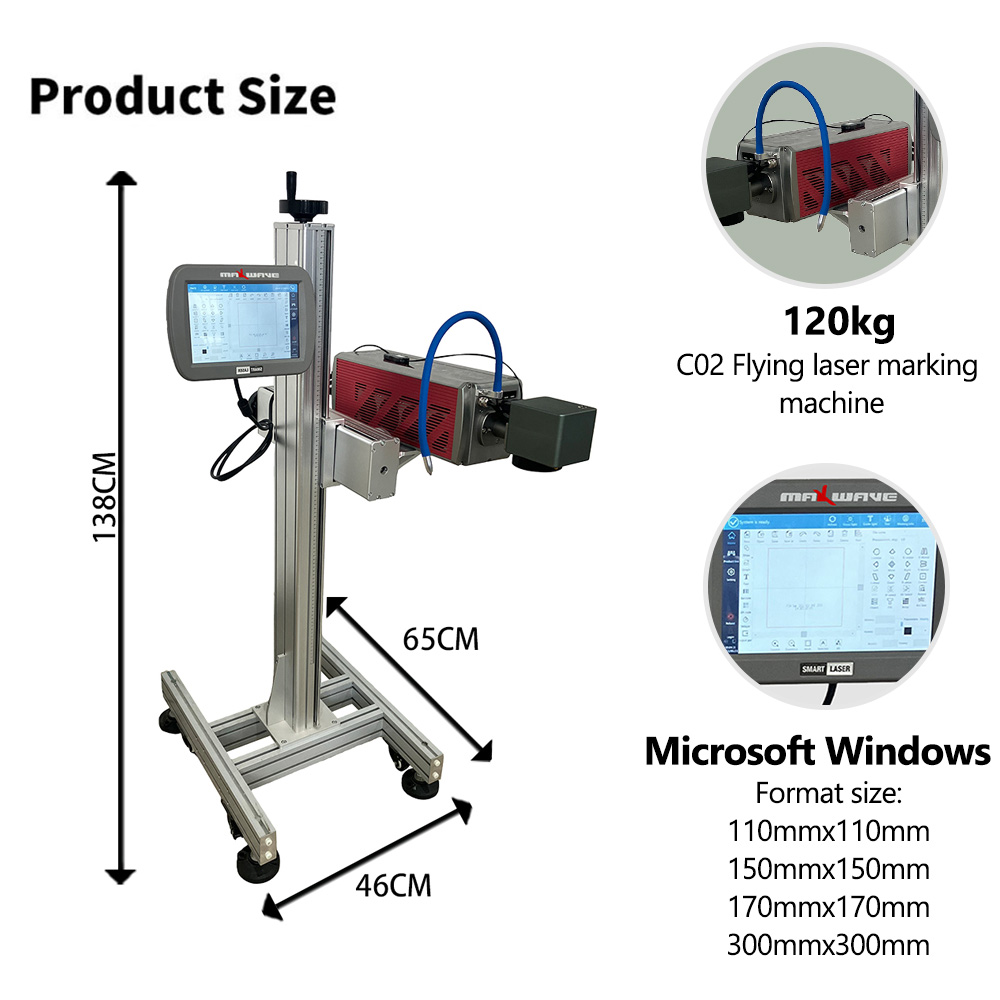 다용도 CO2 플라잉 레이저 마킹기, 맞춤형 조각 범위 - Industrial Laser Printing Machine 리뷰 및 가격