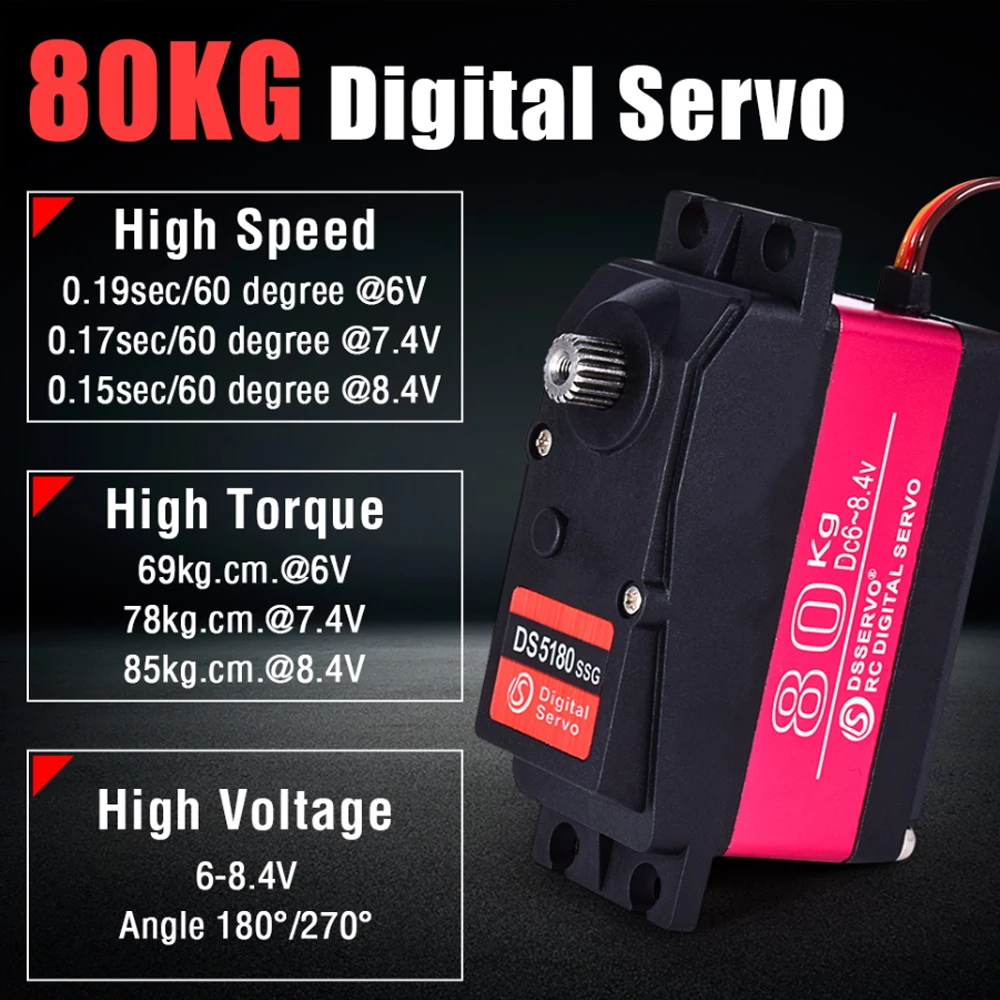Dstservo 방수 고속 토크 디지털 서보, 레드캣  - Servo Motor Cnc 리뷰 및 가격