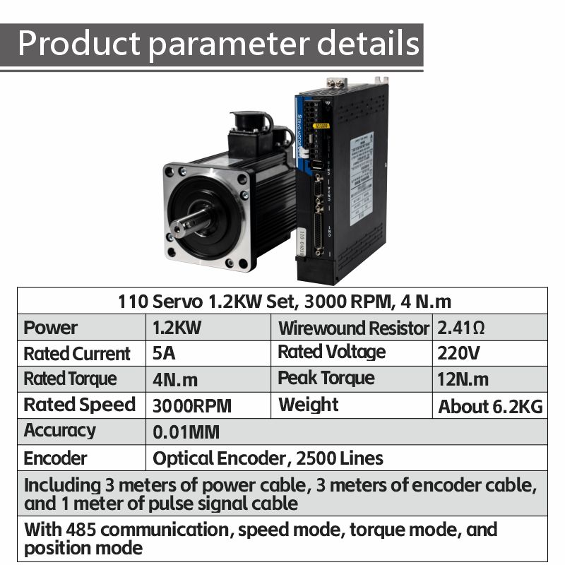 고효율 110 서보 모터 세트 220V 5A 1200W - Servo Motor Cnc 리뷰 및 가격