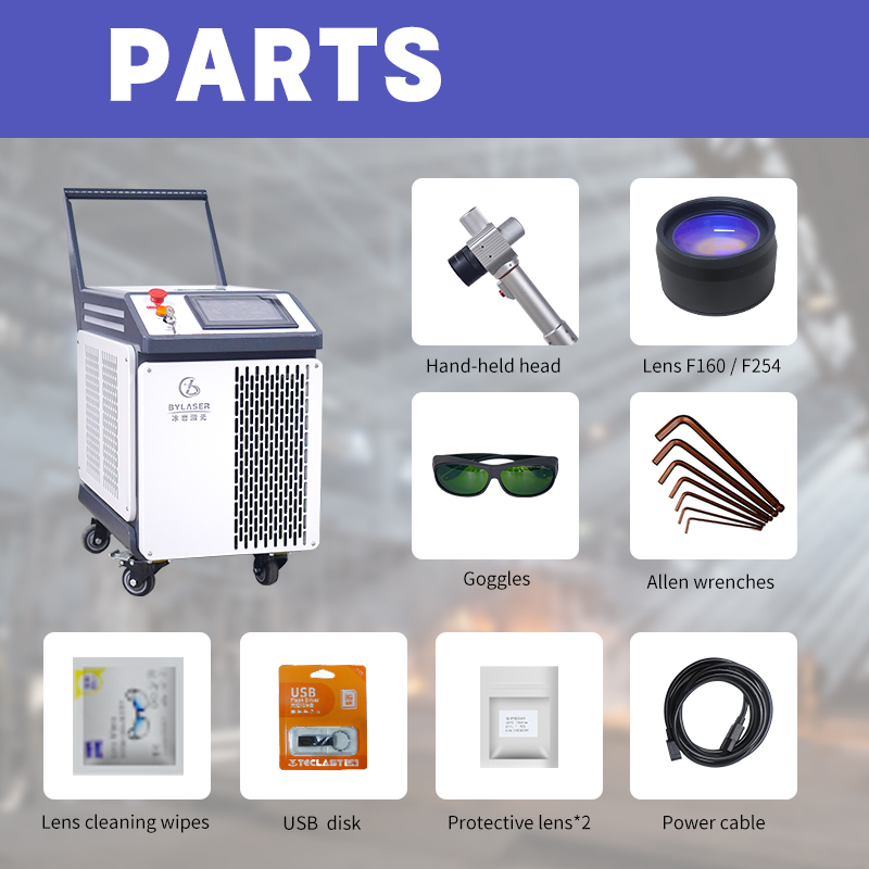 빙얀 펄스 인더스트리 레이저 클리닝 머신 100w 레이 - Industrial Laser Cleaning Machine Price 리뷰 및 가격